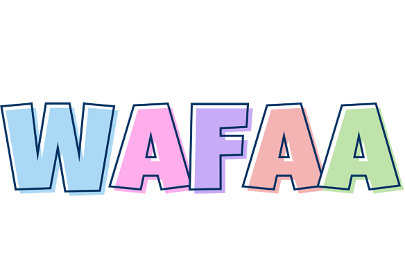 Wafaa pastel logo