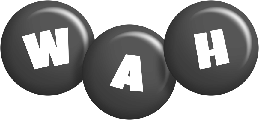 Wah candy-black logo