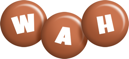 Wah candy-brown logo