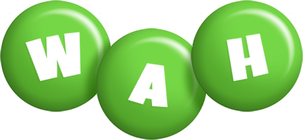 Wah candy-green logo