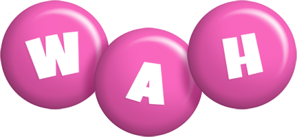 Wah candy-pink logo