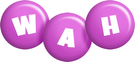Wah candy-purple logo