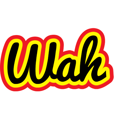 Wah flaming logo