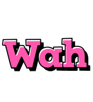 Wah girlish logo