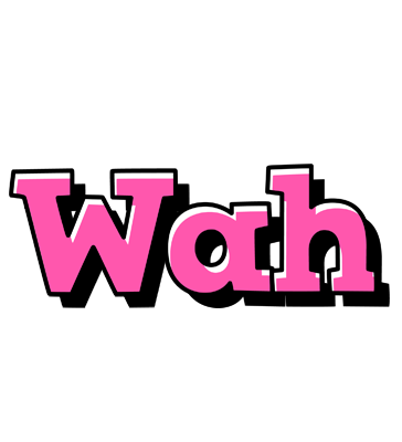 Wah girlish logo