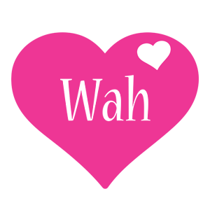 Wah love-heart logo
