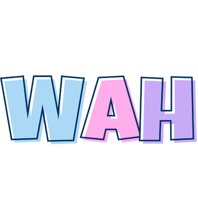 Wah pastel logo
