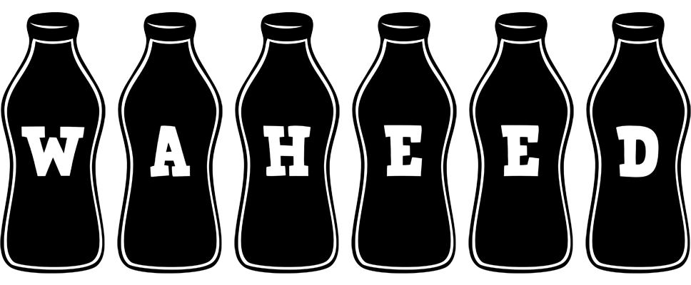 Waheed bottle logo
