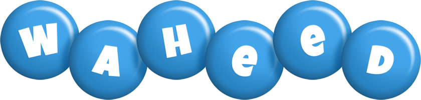 Waheed candy-blue logo
