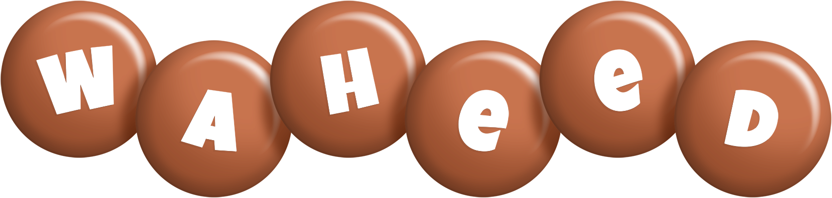 Waheed candy-brown logo