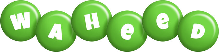 Waheed candy-green logo