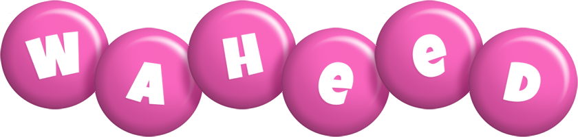 Waheed candy-pink logo