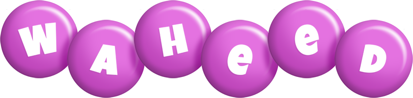 Waheed candy-purple logo