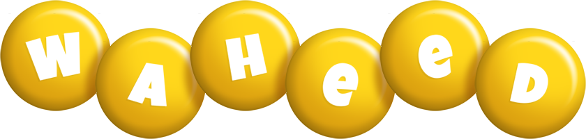 Waheed candy-yellow logo