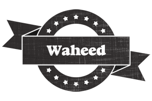 Waheed grunge logo