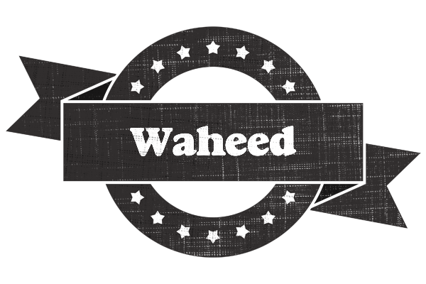 Waheed grunge logo