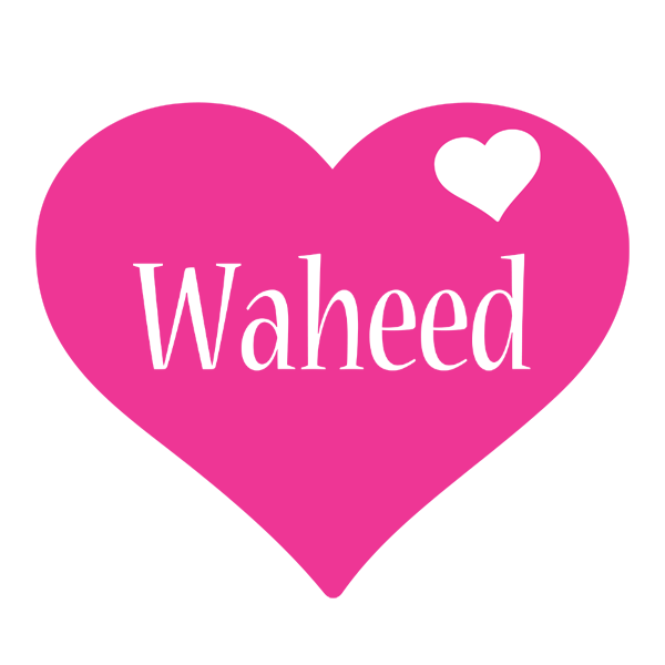 Waheed love-heart logo