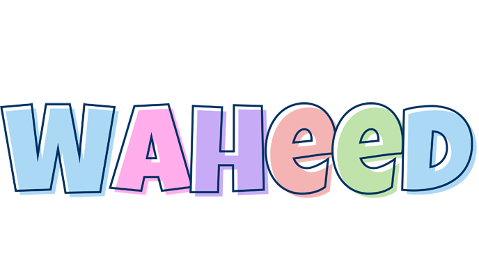 Waheed pastel logo