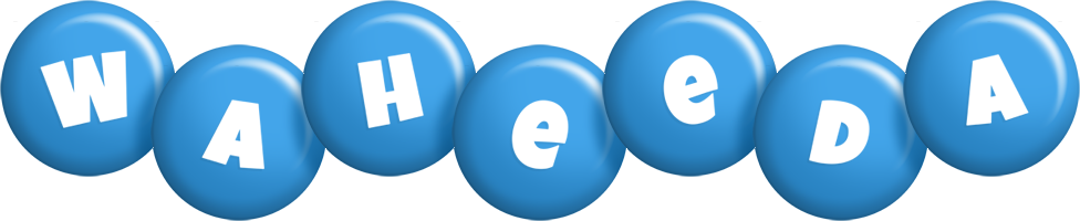 Waheeda candy-blue logo