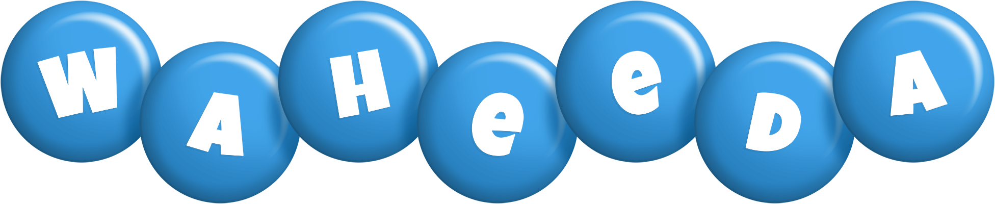 Waheeda candy-blue logo