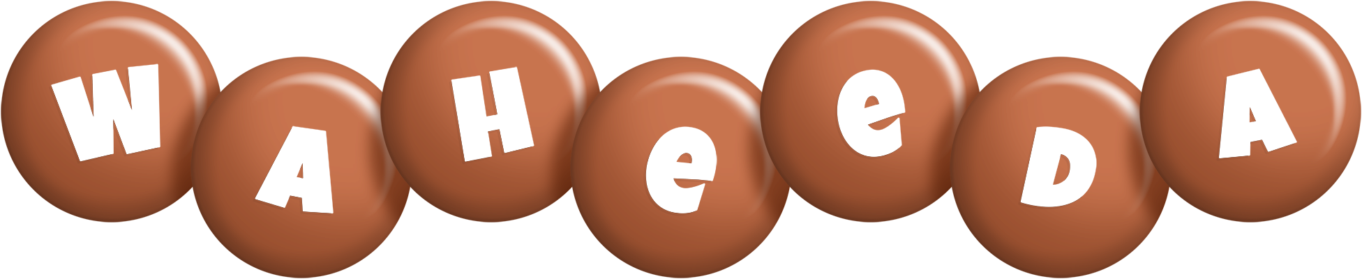 Waheeda candy-brown logo