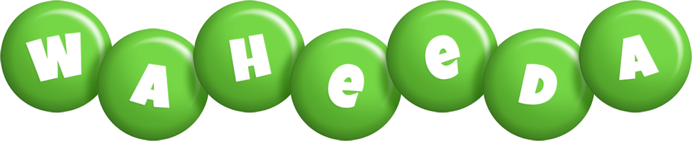 Waheeda candy-green logo