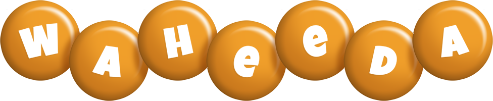 Waheeda candy-orange logo