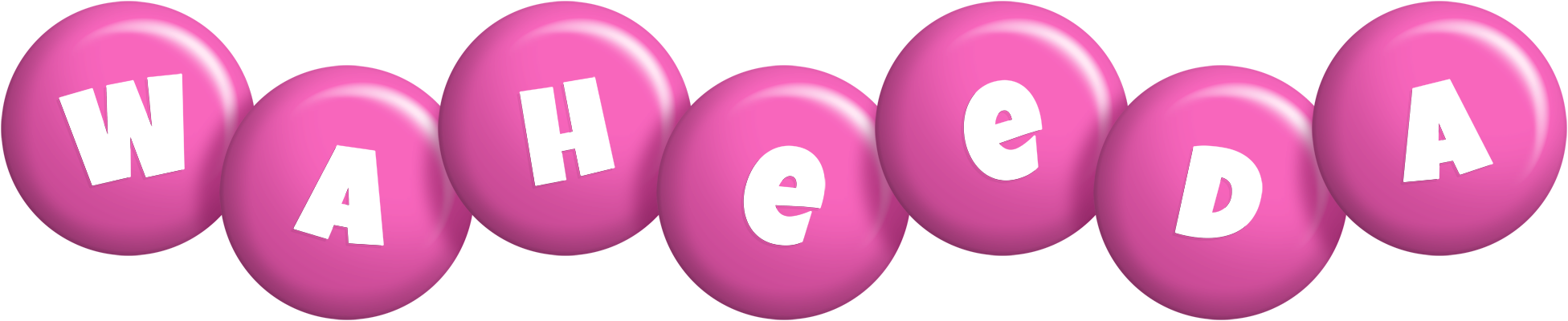 Waheeda candy-pink logo