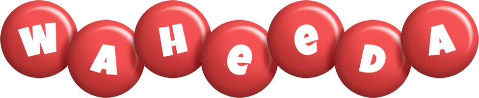 Waheeda candy-red logo
