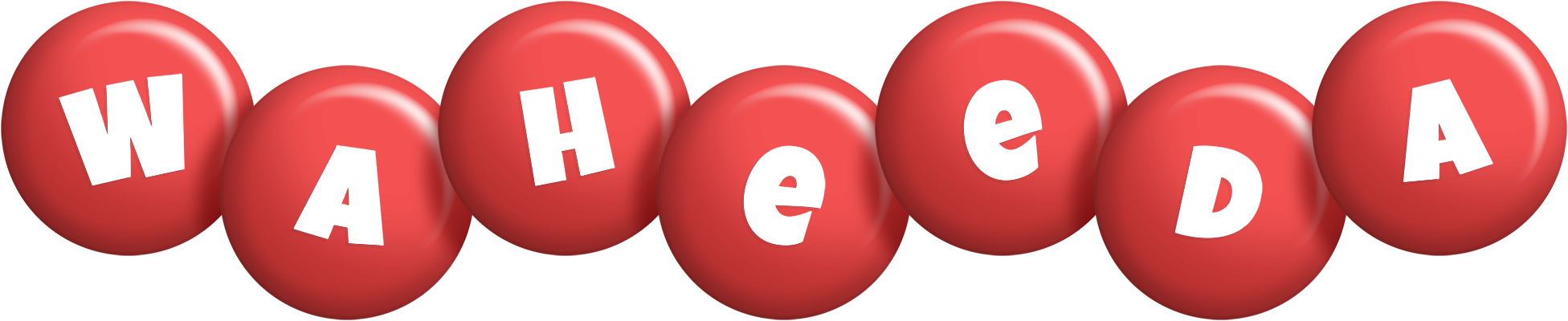 Waheeda candy-red logo