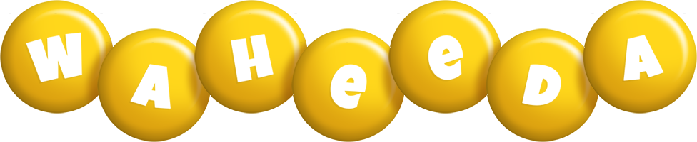 Waheeda candy-yellow logo
