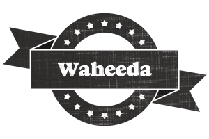 Waheeda grunge logo