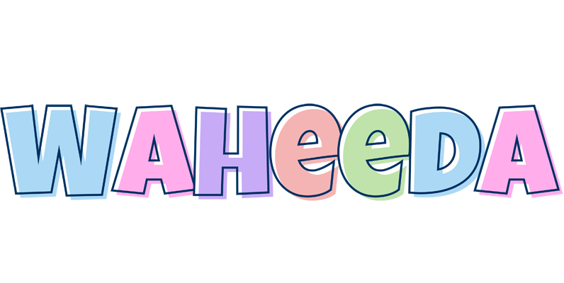 Waheeda pastel logo