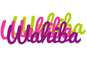 Wahiba flowers logo