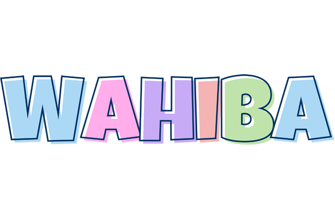 Wahiba pastel logo