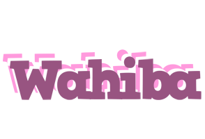 Wahiba relaxing logo