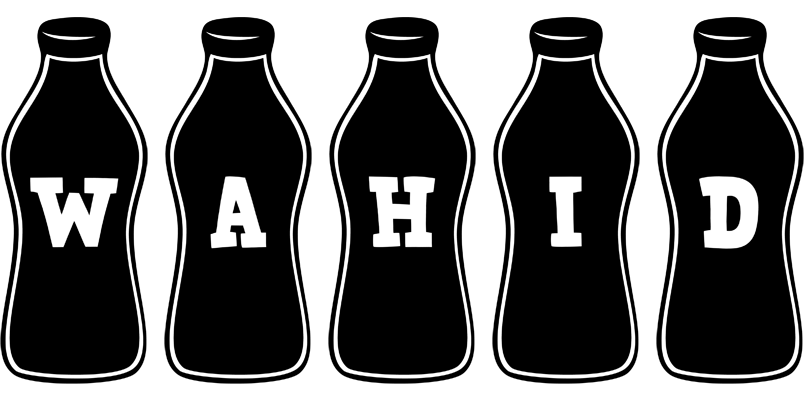 Wahid bottle logo