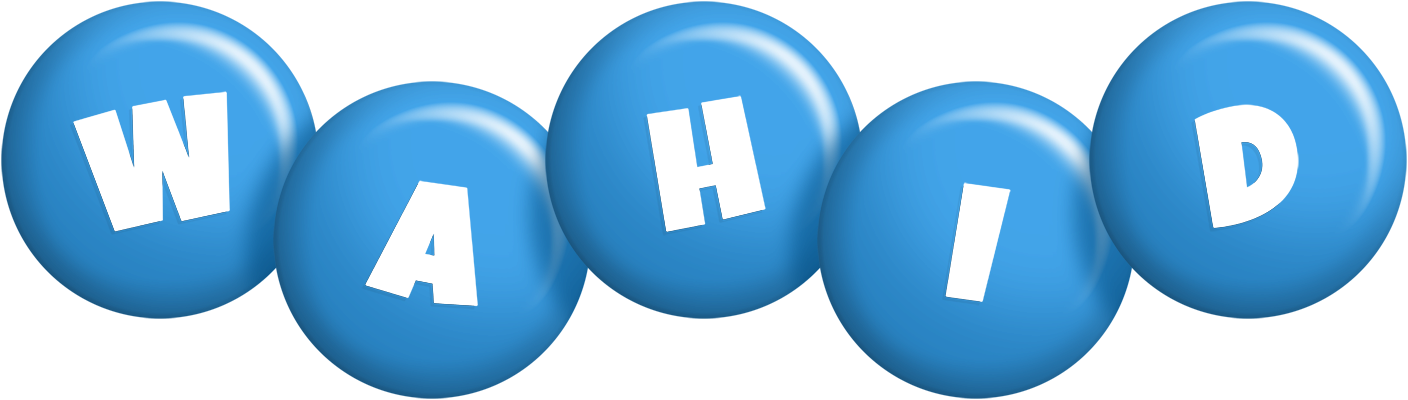 Wahid candy-blue logo
