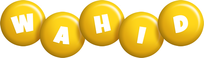 Wahid candy-yellow logo