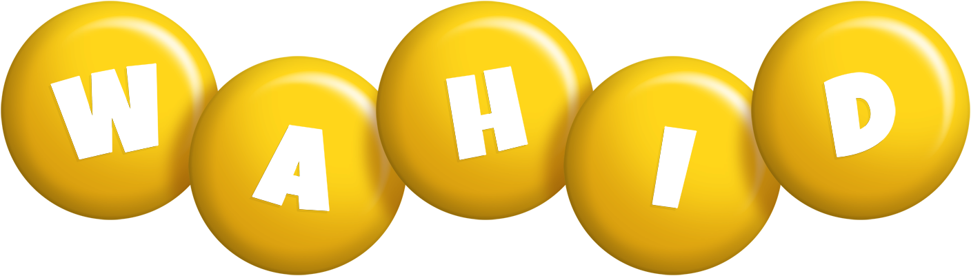 Wahid candy-yellow logo
