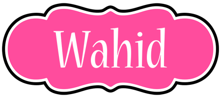 Wahid invitation logo