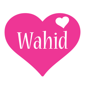 Wahid love-heart logo