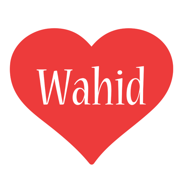 Wahid love logo