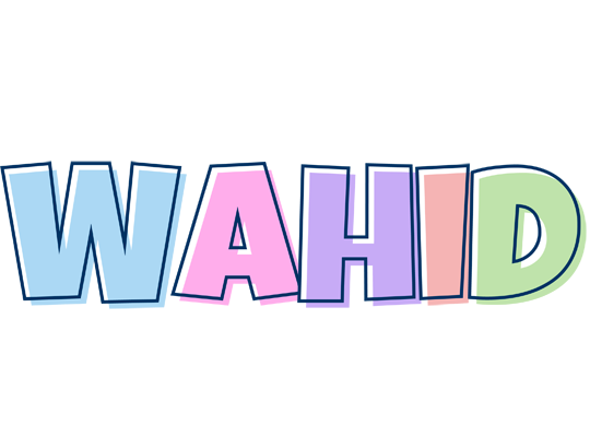 Wahid pastel logo