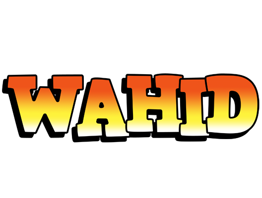 Wahid sunset logo