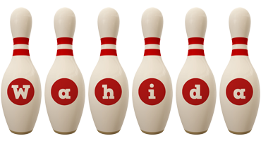 Wahida bowling-pin logo