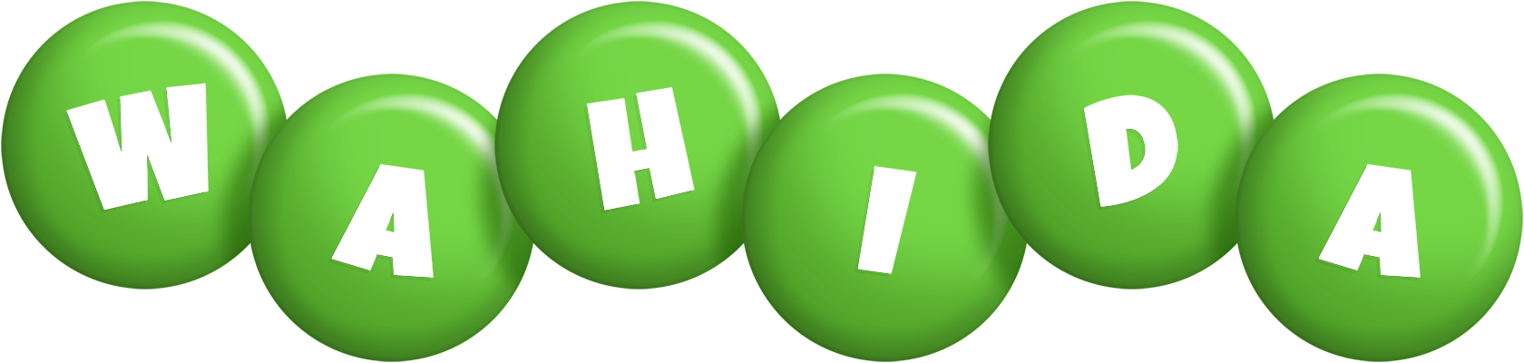 Wahida candy-green logo