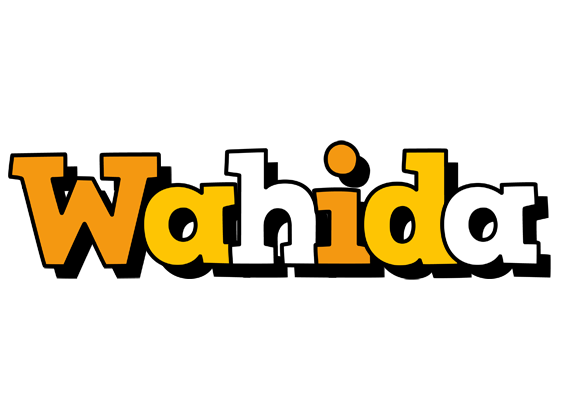 Wahida cartoon logo