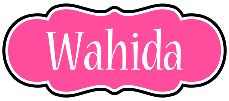 Wahida invitation logo