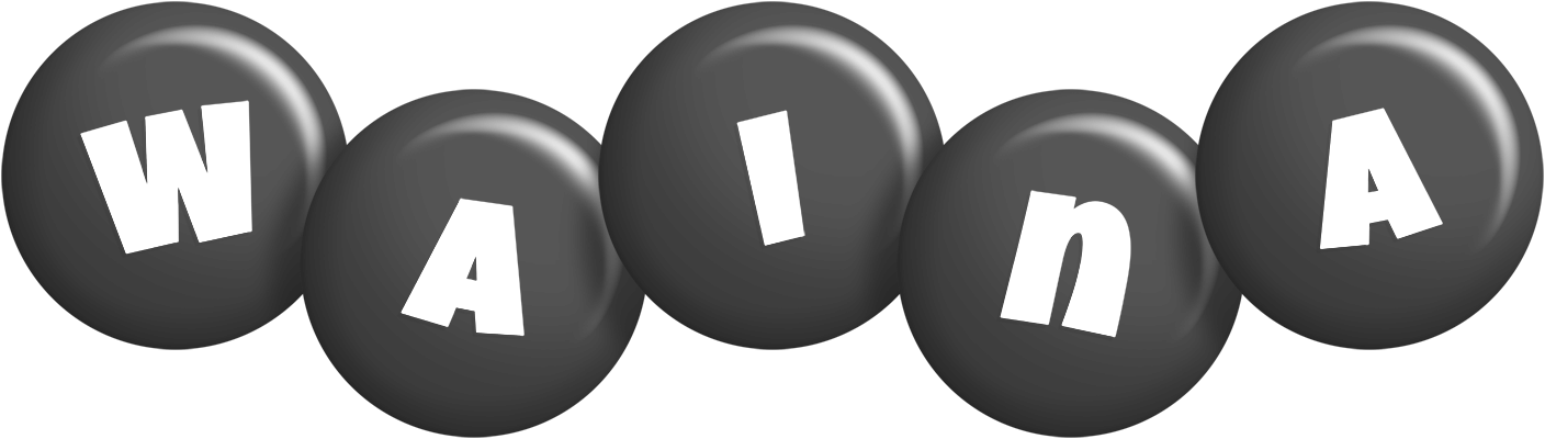 Waina candy-black logo